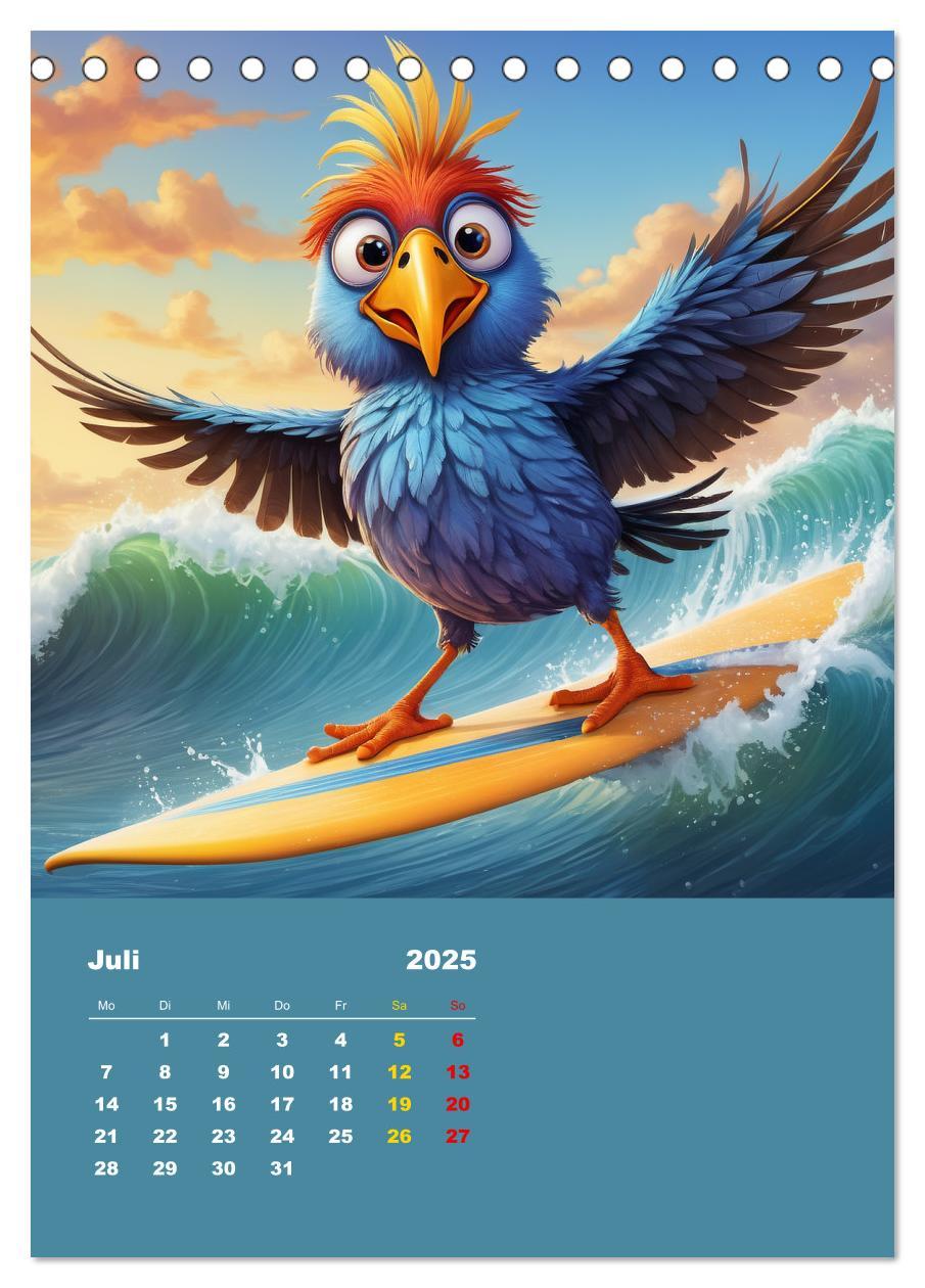 Bild: 9783457150344 | Diese schrägen Vögel (Tischkalender 2025 DIN A5 hoch), CALVENDO...