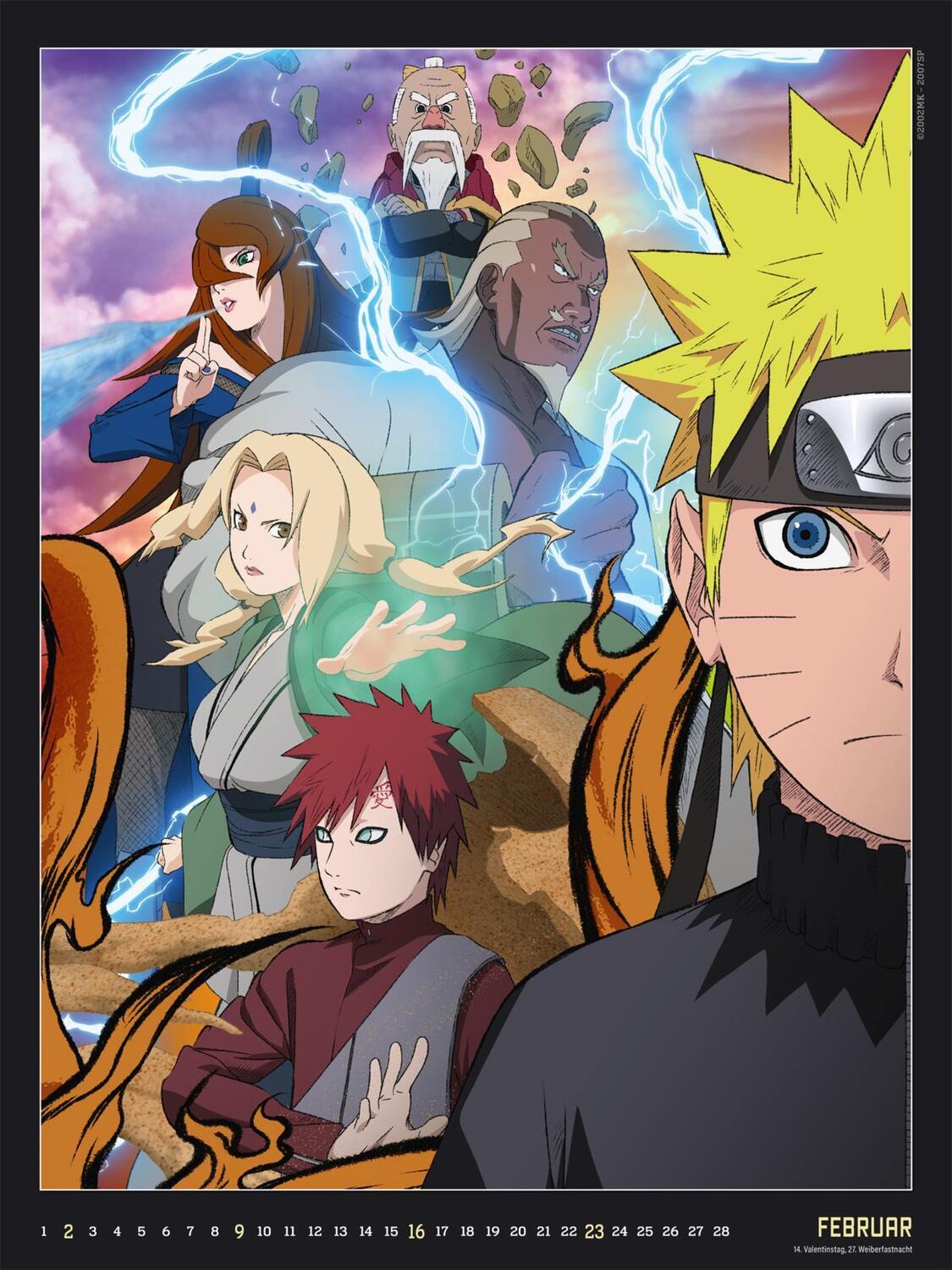 Bild: 9783830321866 | Naruto Shippuden Posterkalender 2025 | Kalender | 28 S. | Deutsch