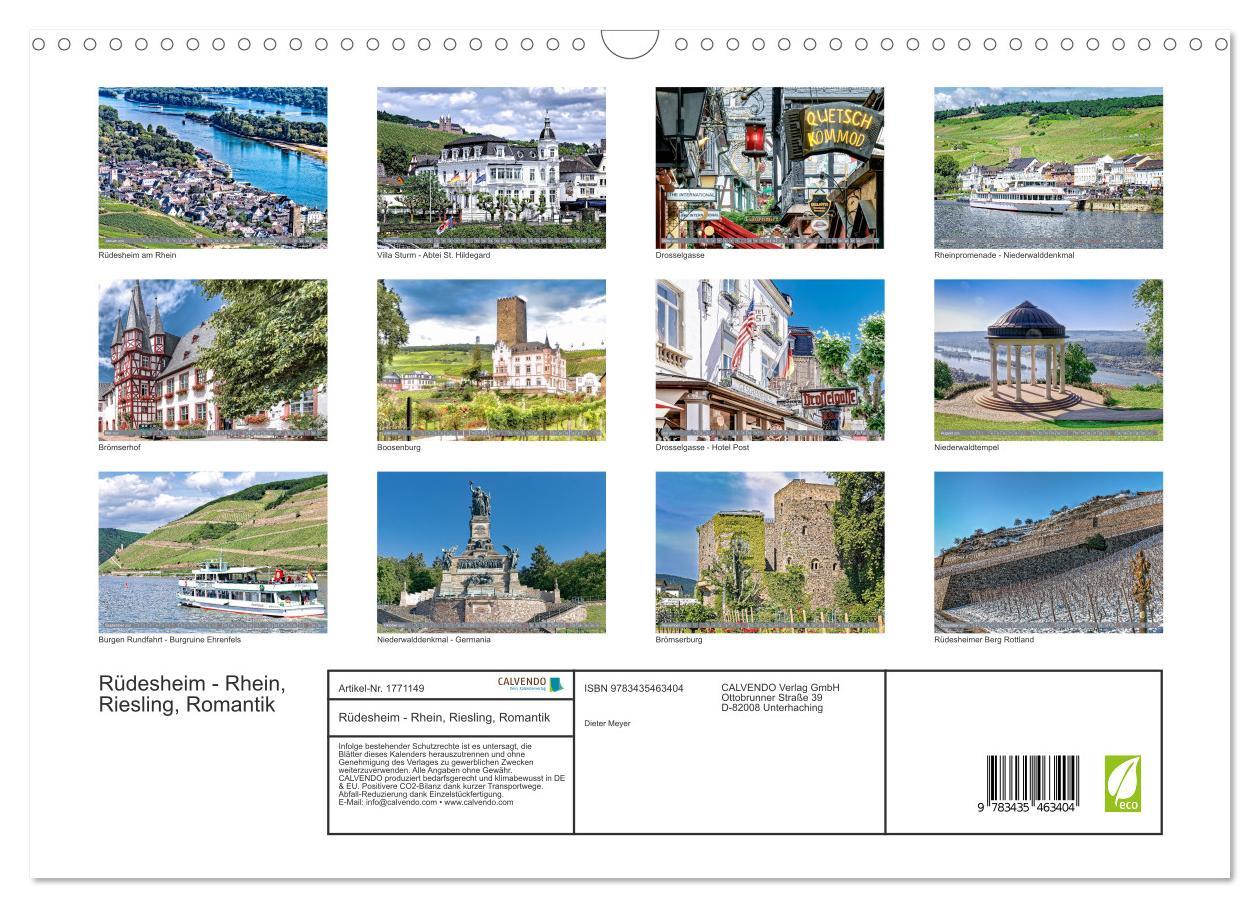 Bild: 9783435463404 | Rüdesheim - Rhein, Riesling, Romantik (Wandkalender 2025 DIN A3...