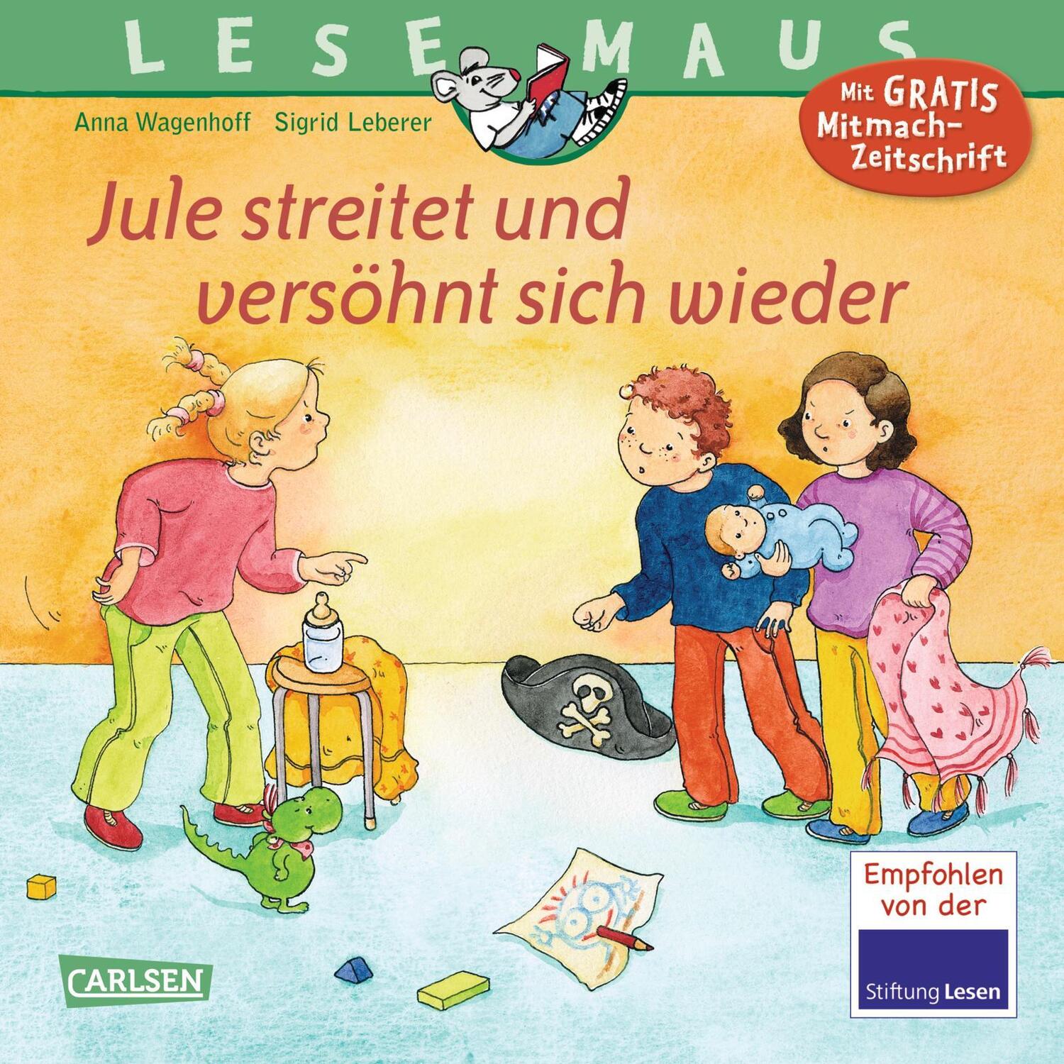 Cover: 9783551086679 | LESEMAUS 47: Jule streitet und versöhnt sich wieder | Anna Wagenhoff