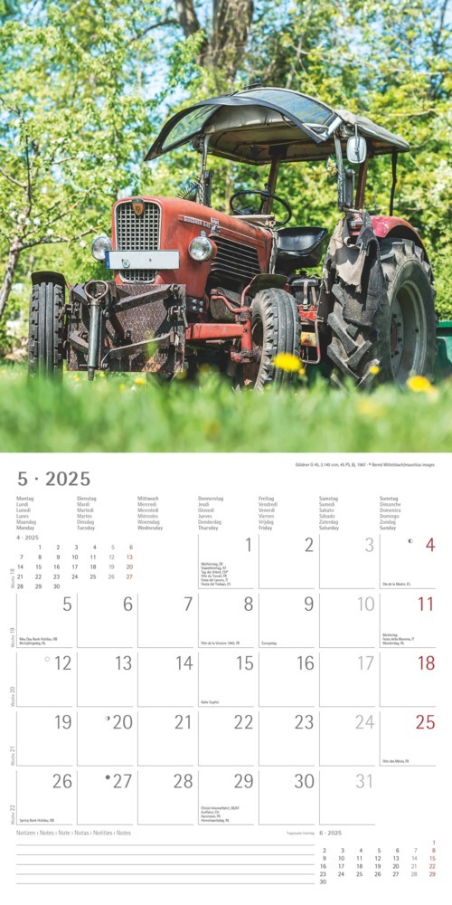 Bild: 4251732343170 | Alpha Edition - Traktoren Classics 2025 Broschürenkalender,...