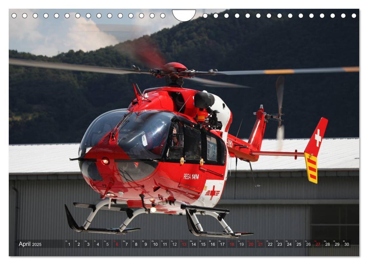 Bild: 9783435635399 | Helikopter in der Luft (Wandkalender 2025 DIN A4 quer), CALVENDO...