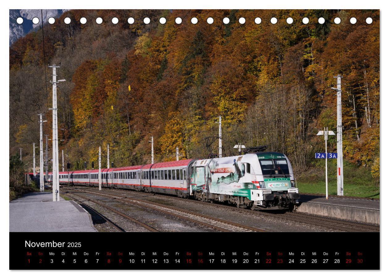 Bild: 9783435403592 | Die Bahn im Salzburgerland (Tischkalender 2025 DIN A5 quer),...