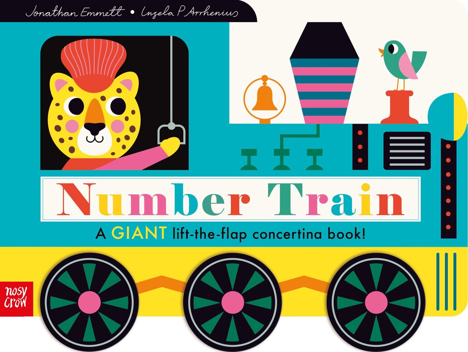 Cover: 9781839946400 | Number Train | A Giant Lift-The-Flap Concertina Book! | Emmett | Buch