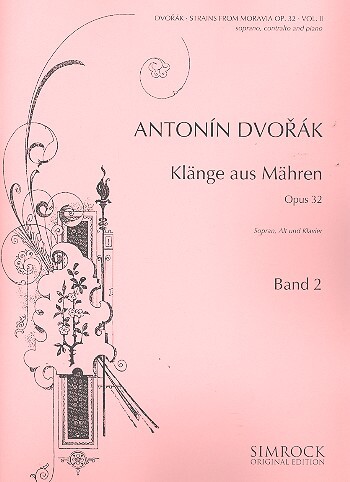 Cover: 9790221100351 | Klänge aus Mähren op.32 Band 2 - Duette für Sopran, Alt und klavier...