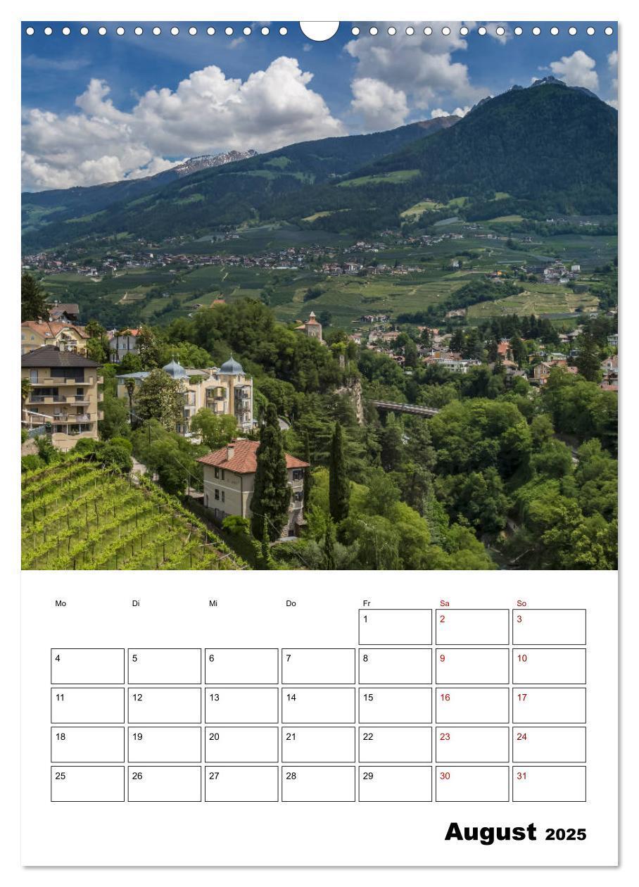 Bild: 9783457001721 | MERAN Terminplaner (Wandkalender 2025 DIN A3 hoch), CALVENDO...