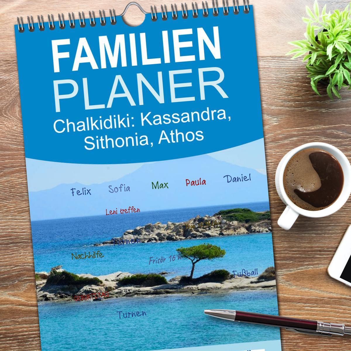 Bild: 9783457120354 | Familienplaner 2025 - Chalkidiki: Kassandra, Sithonia, Athos mit 5...