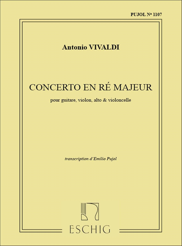 Cover: 9790045028190 | Guitar Concerto in D Major RV93 | Antonio Vivaldi | Stimmensatz