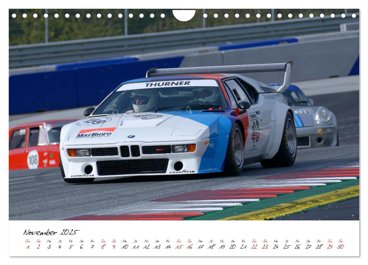 Bild: 9783435011445 | BMW M1 Procar (Wandkalender 2025 DIN A4 quer), CALVENDO Monatskalender