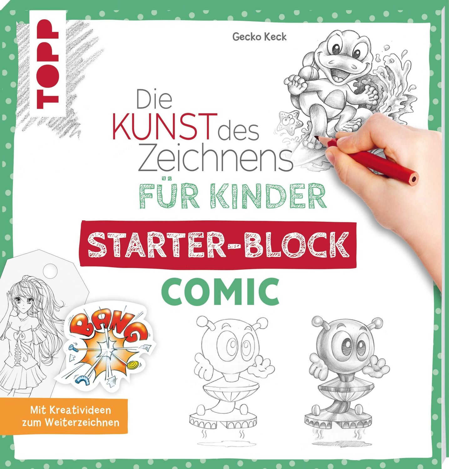 Cover: 9783772443947 | Die Kunst des Zeichnens für Kinder Starter-Block - Comic | Gecko Keck