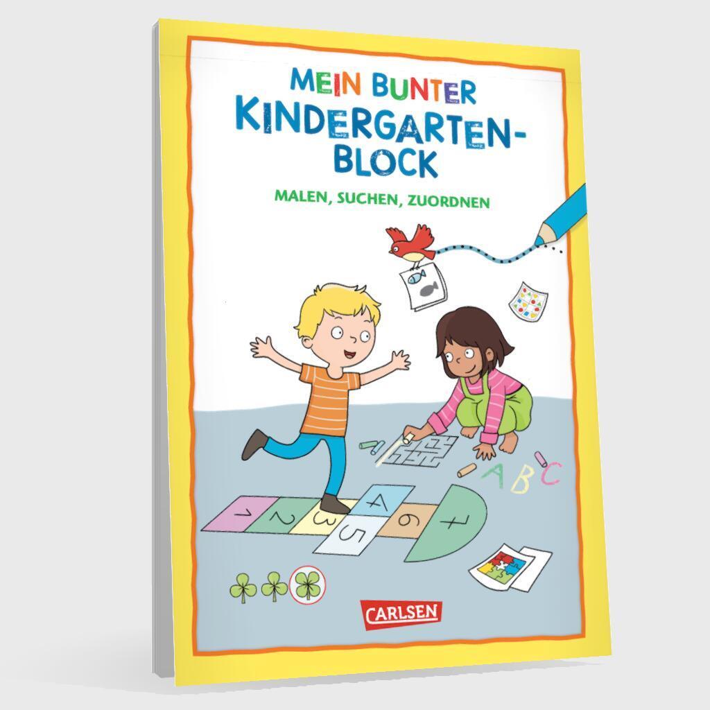 Bild: 9783551192073 | Rätseln für Kita-Kinder: Mein bunter Kindergarten-Block: Malen,...