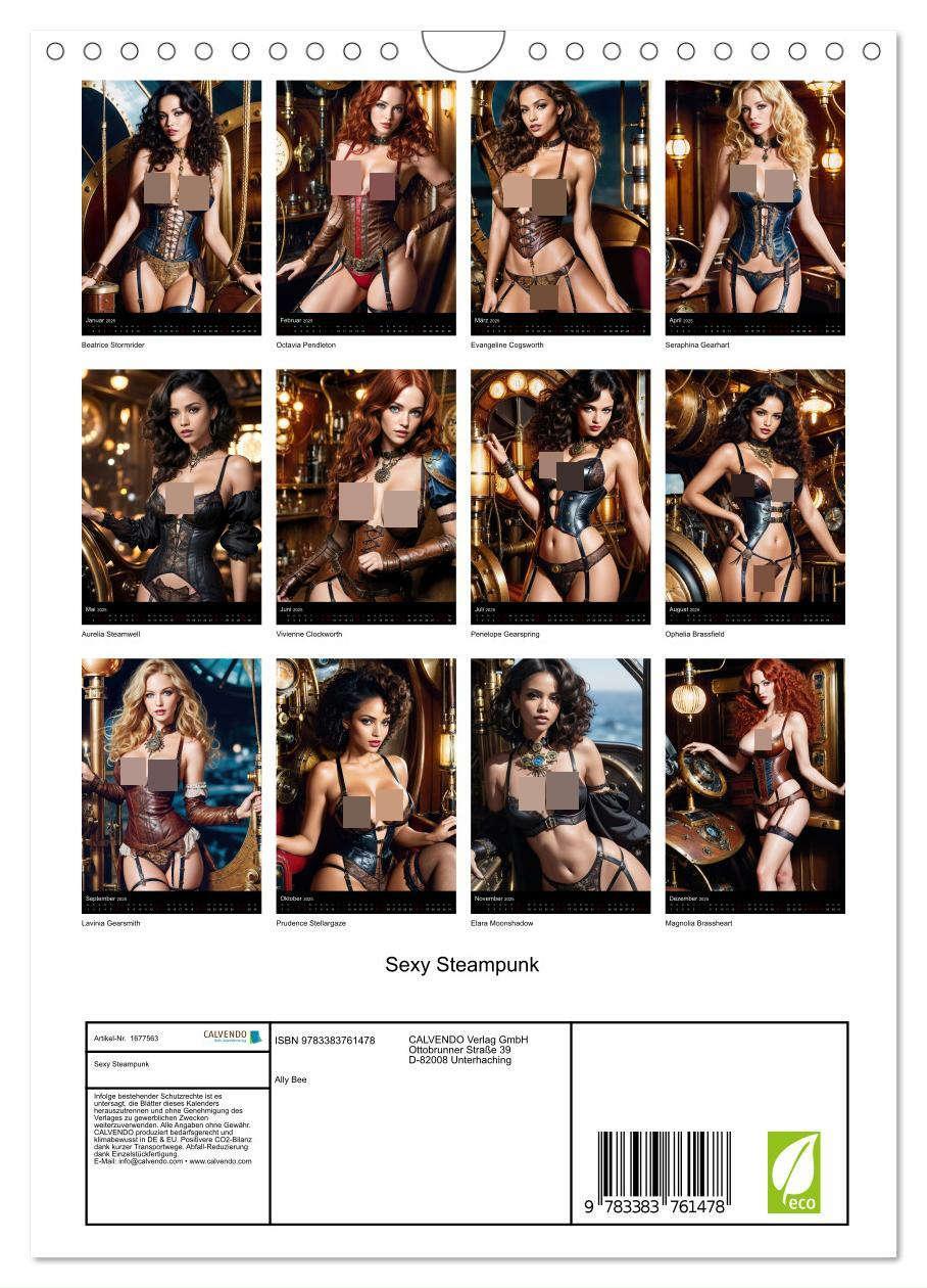 Bild: 9783383761478 | Sexy Steampunk (Wandkalender 2025 DIN A4 hoch), CALVENDO...