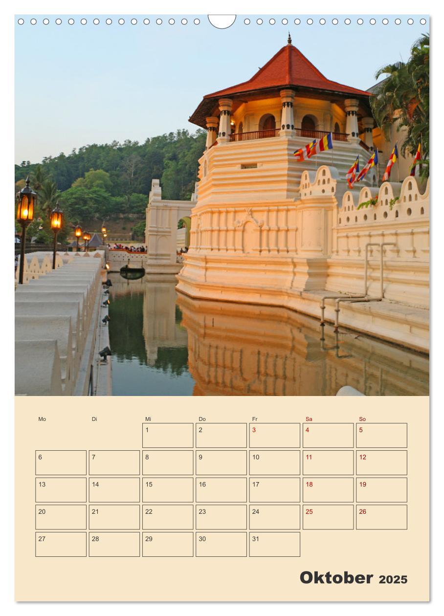 Bild: 9783435884612 | Sri Lanka - Terminplaner (Wandkalender 2025 DIN A3 hoch), CALVENDO...