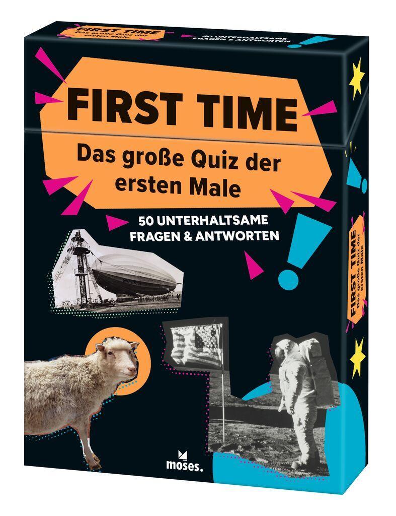 Cover: 9783964552907 | First Time - Das große Quiz der ersten Male | Nicola Berger (u. a.)