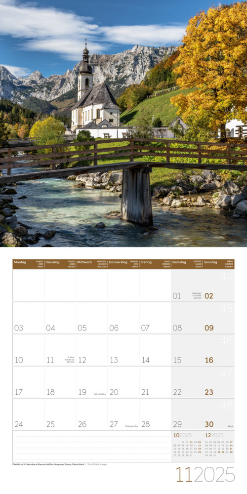 Bild: 9783838445144 | Alpen Kalender 2025 - 30x30 | Ackermann Kunstverlag | Kalender | 28 S.