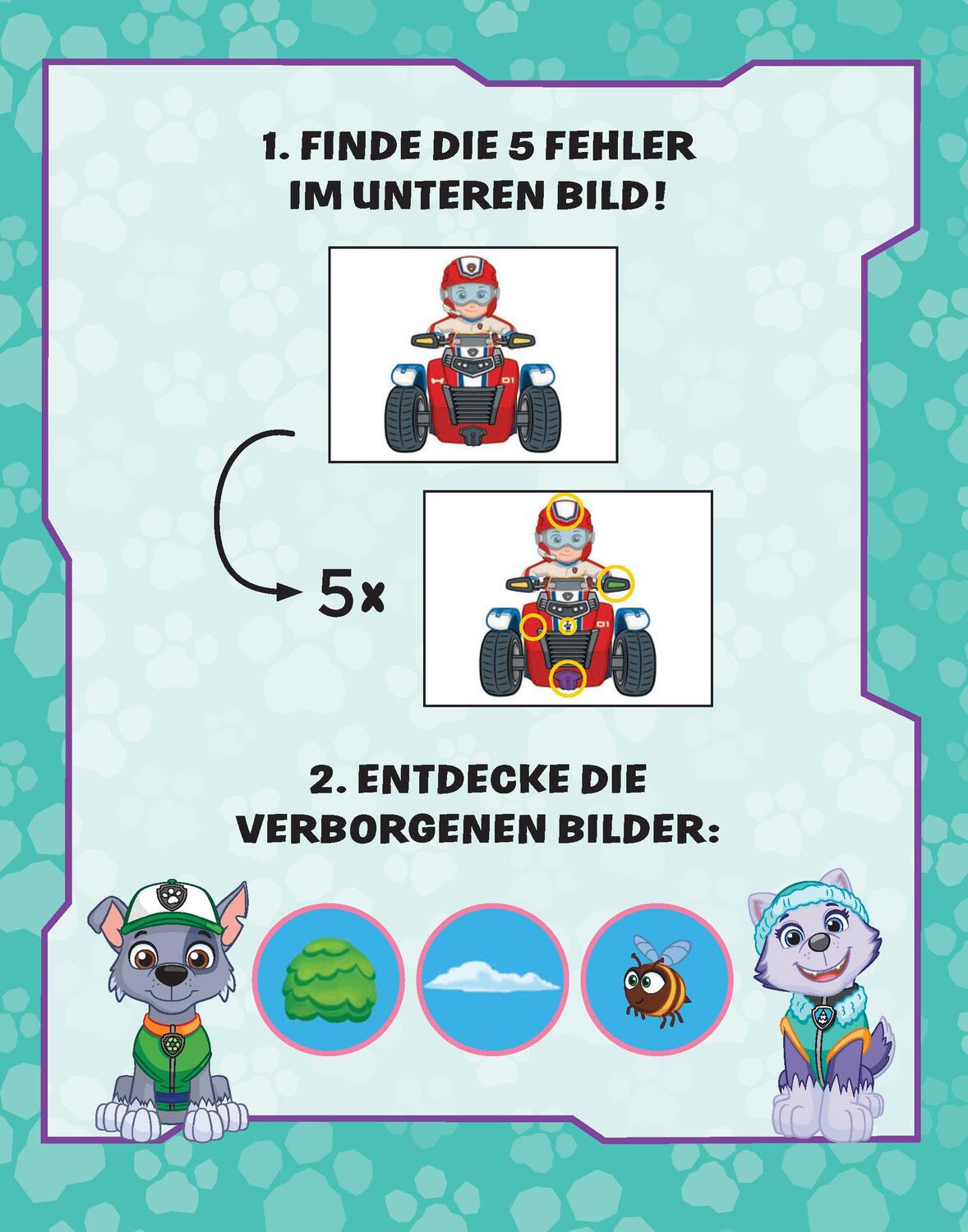 Bild: 9783849942939 | PAW Patrol Wasserzauber Finde den Fehler. Einfach mit Wasser malen!