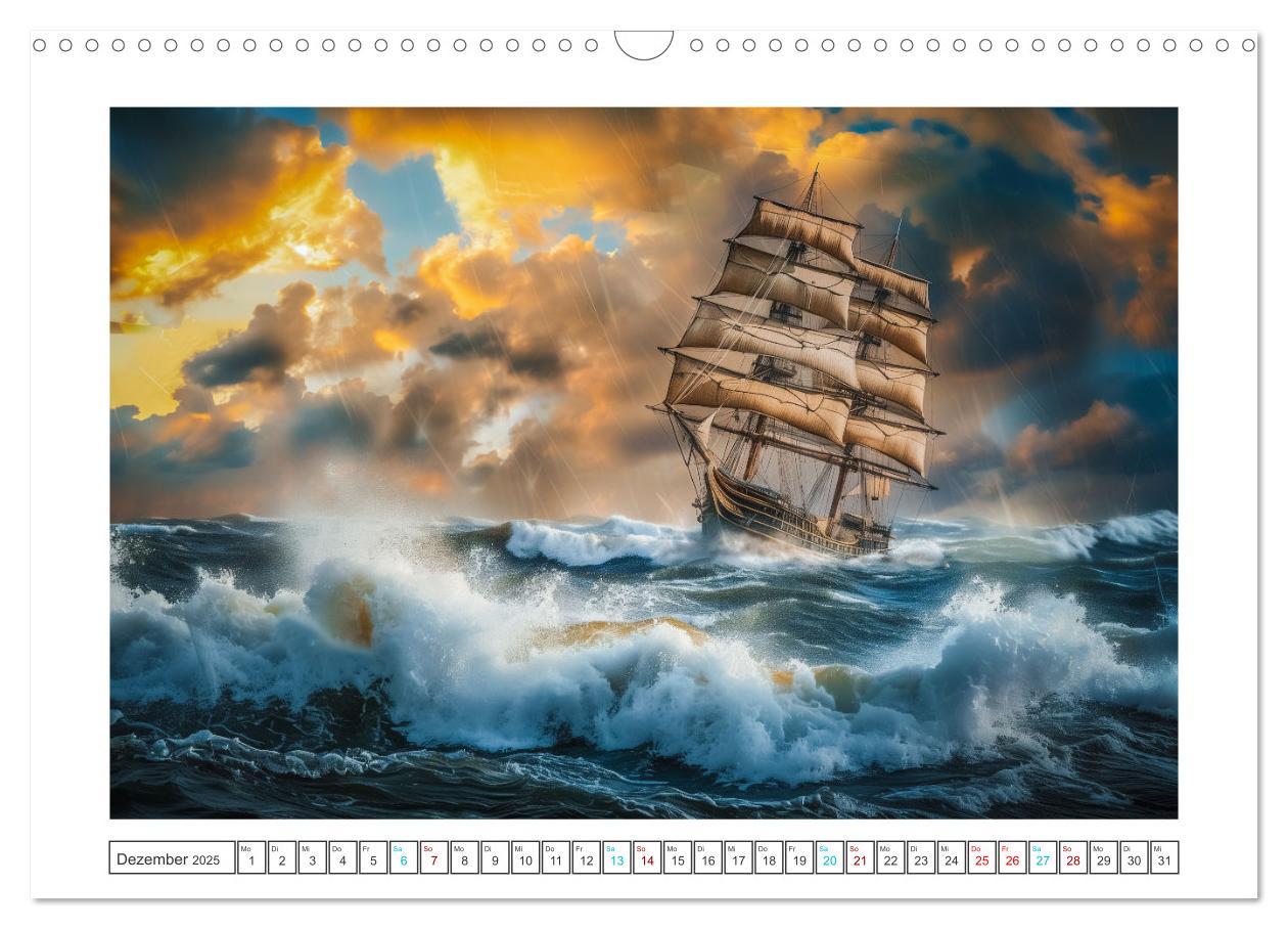 Bild: 9783383831041 | Wind und Wogen (Wandkalender 2025 DIN A3 quer), CALVENDO...