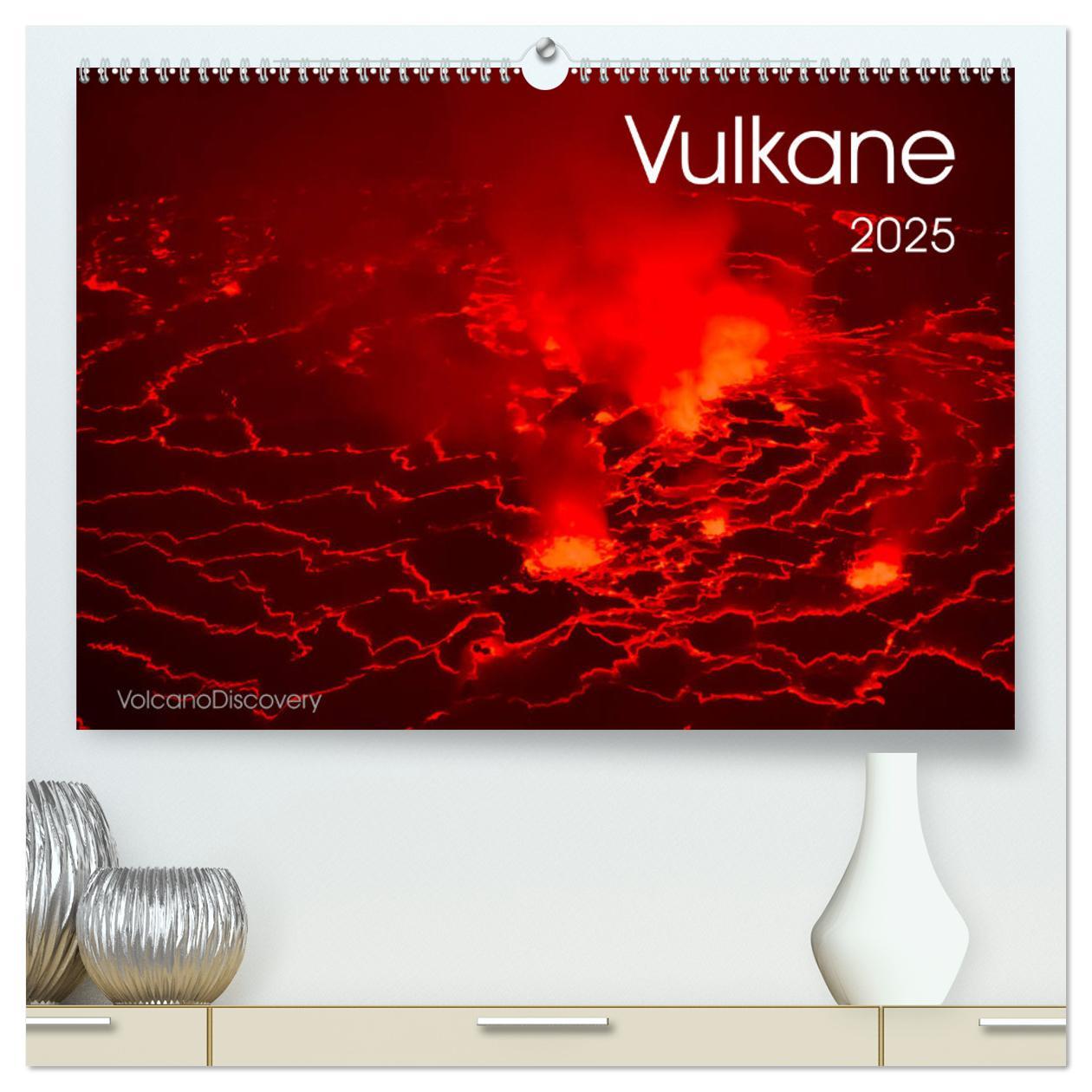 Cover: 9783435185054 | Vulkane 2025 (hochwertiger Premium Wandkalender 2025 DIN A2 quer),...