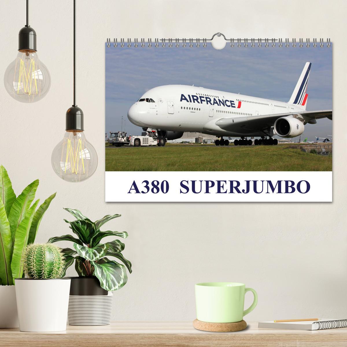 Bild: 9781325946662 | A380 SuperJumbo (Wall Calendar 2025 DIN A4 landscape), CALVENDO 12...