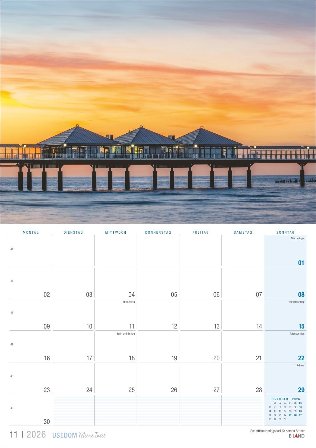 Bild: 9783964023957 | Usedom ...meine Insel Kalender 2026 | Eiland | Kalender | 13 S. | 2026