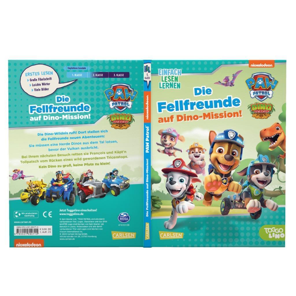 Bild: 9783551690715 | PAW Patrol: Die Fellfreunde auf Dino-Mission! | Nora de Lon | Buch