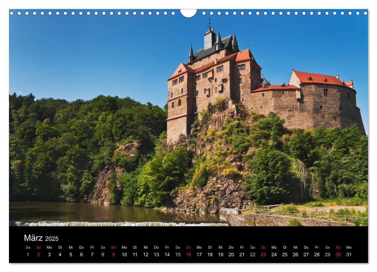 Bild: 9783435829675 | Sächsische Burgen und Schlösser (Wandkalender 2025 DIN A3 quer),...