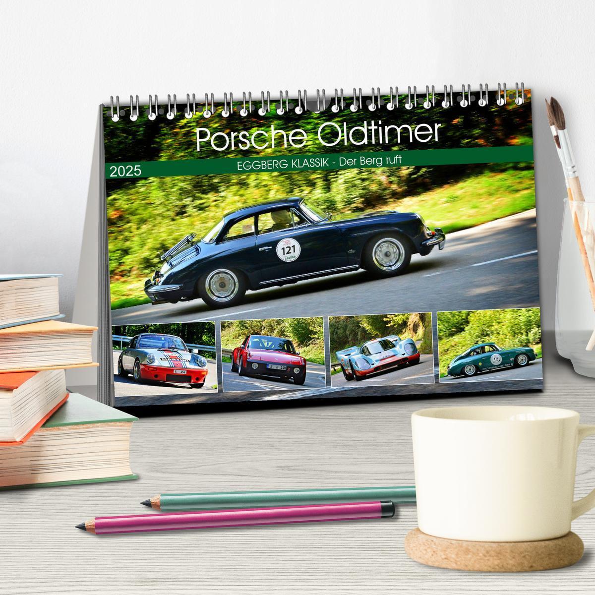 Bild: 9783435334759 | Porsche Oldtimer - EGGBERG KLASSIK - Der Berg ruft (Tischkalender...