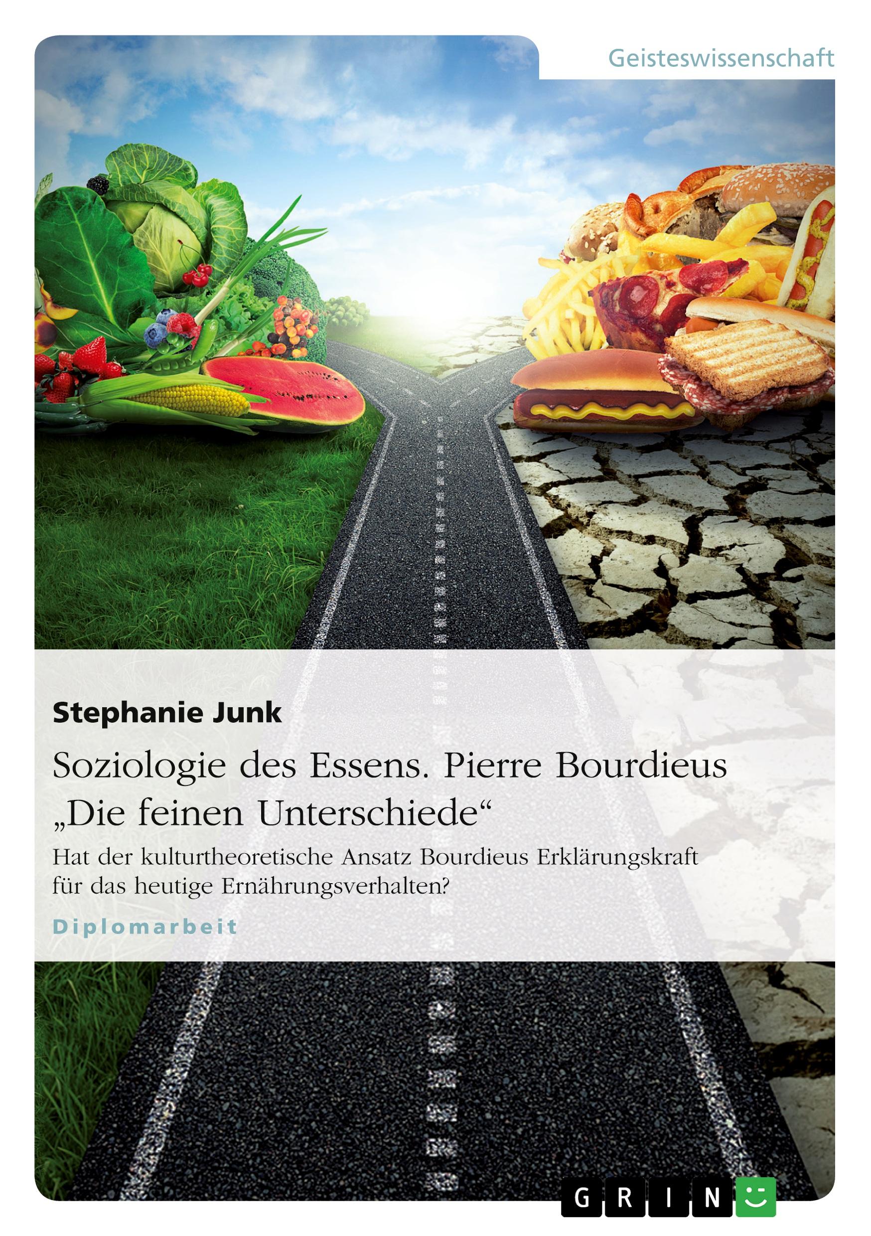 Cover: 9783640636365 | Soziologie des Essens. Pierre Bourdieus "Die feinen Unterschiede"