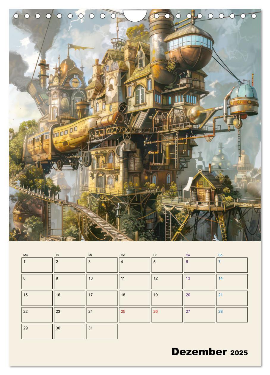 Bild: 9783457146774 | Steampunk - Mechanische Fantasiewelt (Wandkalender 2025 DIN A4...