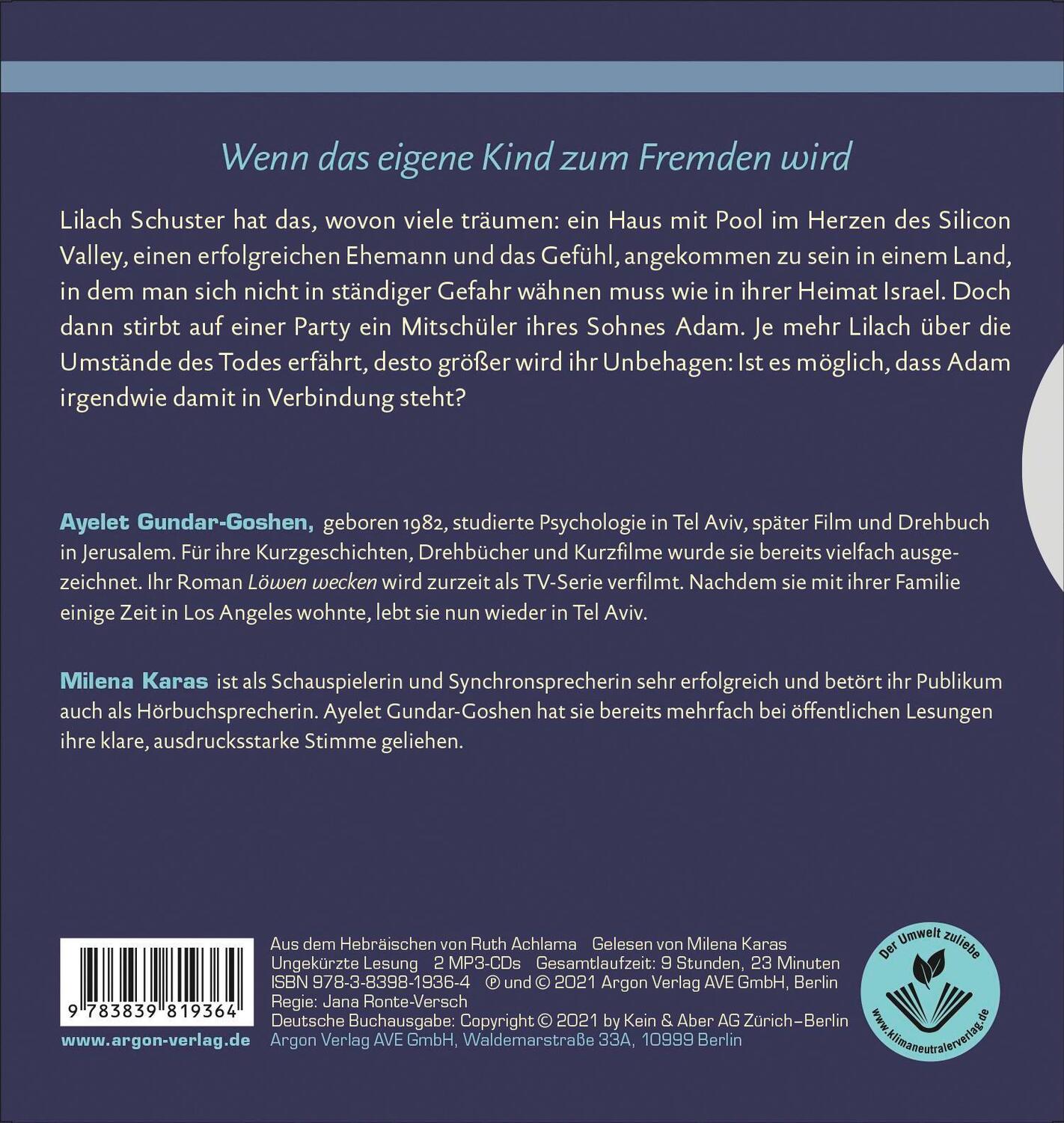 Rückseite: 9783839819364 | Wo der Wolf lauert | Ayelet Gundar-Goshen | MP3 | 2 | Deutsch | 2021