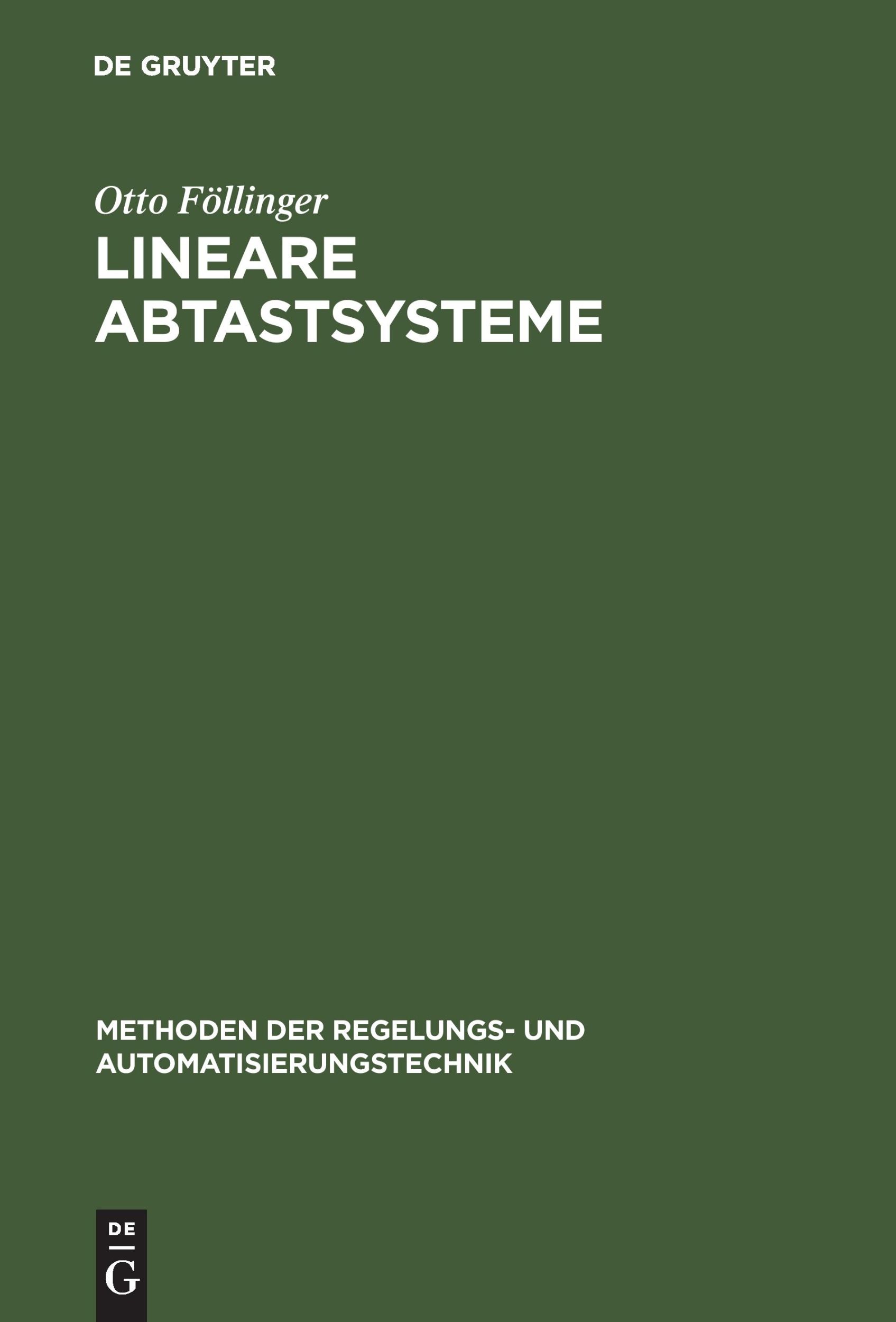 Cover: 9783486227253 | Lineare Abtastsysteme | Otto Föllinger | Buch | 385 S. | Deutsch