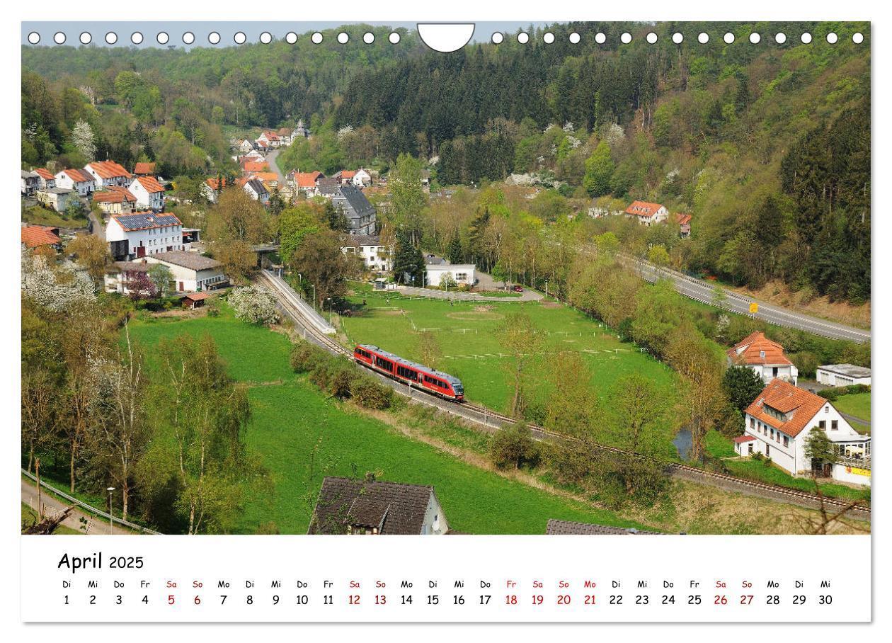 Bild: 9783435196395 | Hessische Nebenbahnen - Unterwegs in Nordhessen (Wandkalender 2025...