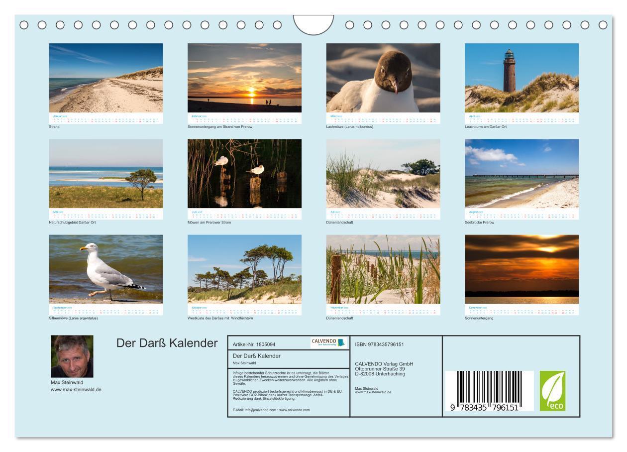 Bild: 9783435796151 | Der Darß Kalender (Wandkalender 2025 DIN A4 quer), CALVENDO...