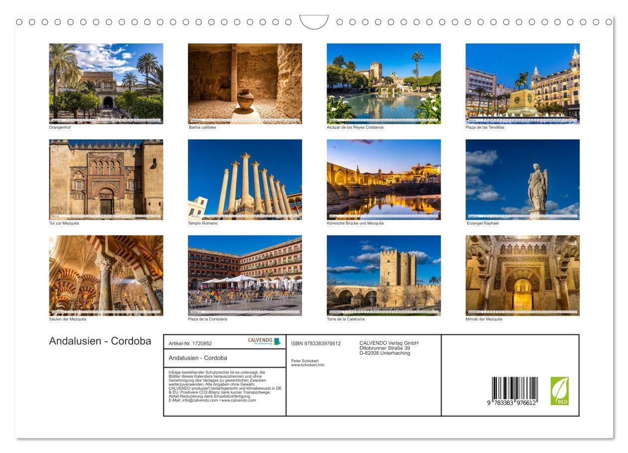 Bild: 9783383976612 | Andalusien - Cordoba (Wandkalender 2025 DIN A3 quer), CALVENDO...