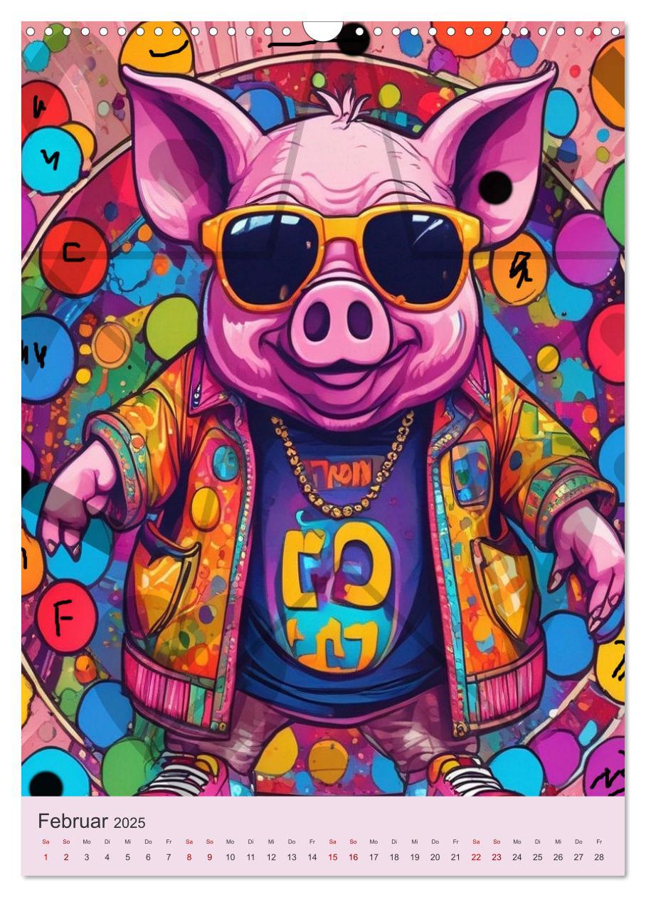 Bild: 9783457176467 | Coole Tiere der Pop Art (Wandkalender 2025 DIN A3 hoch), CALVENDO...