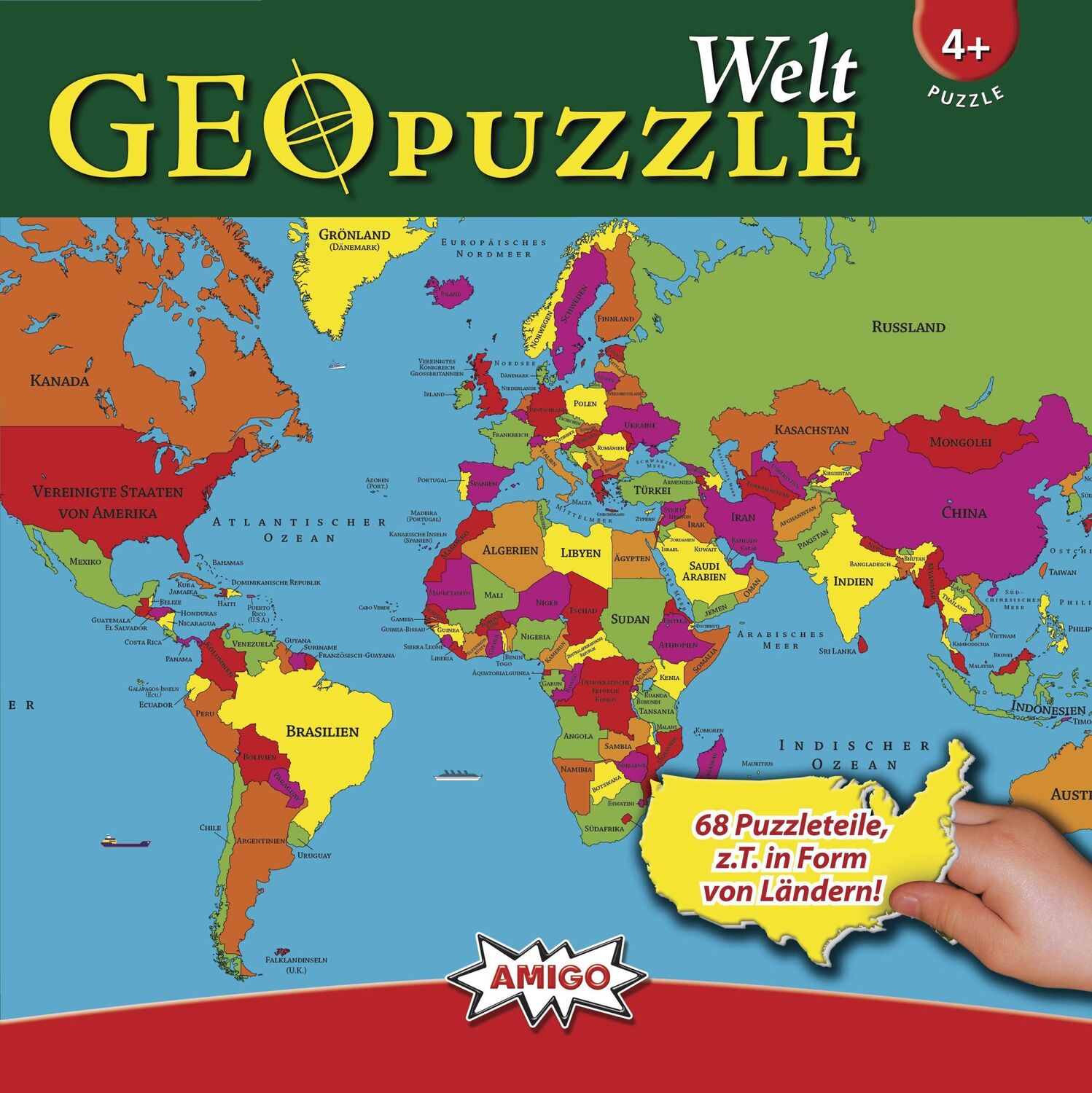 Cover: 4007396003819 | Geo Puzzle - Welt | Spiel | 00381 | Deutsch | 2010 | EAN 4007396003819