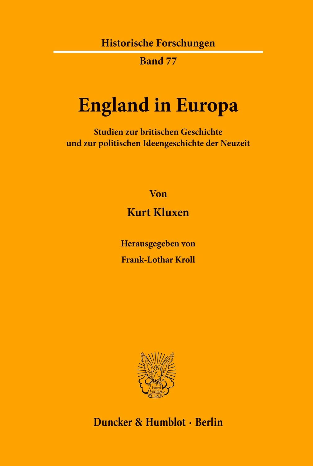 Cover: 9783428105991 | England in Europa. | Kurt Kluxen | Taschenbuch | Paperback | 386 S.