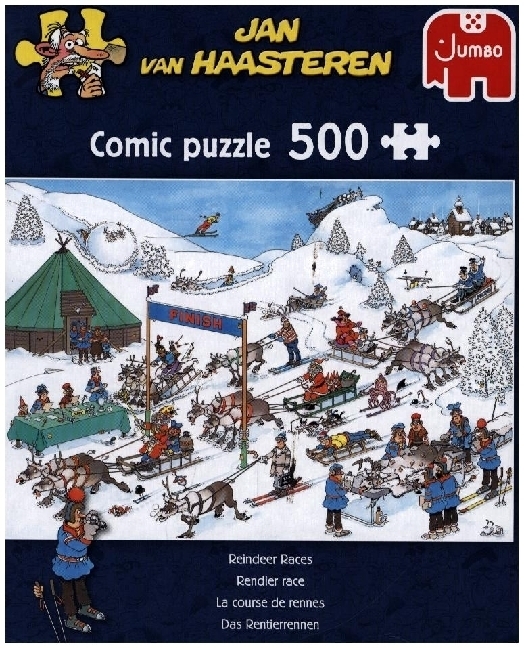 Cover: 8710126200513 | Jan van Haasteren - Rentier-Rennen (Puzzle) | Jan van Haasteren | 2021