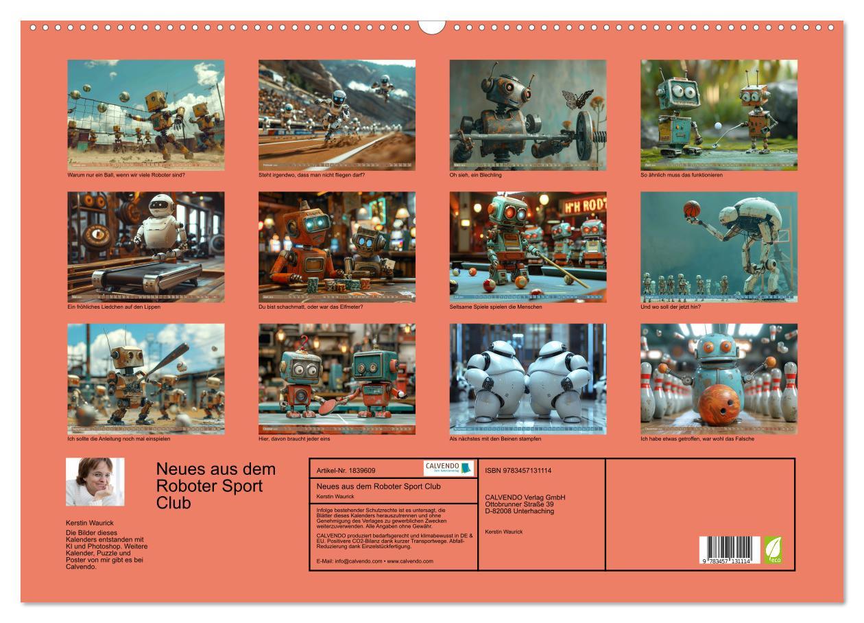 Bild: 9783457131114 | Neues aus dem Roboter Sport Club (Wandkalender 2025 DIN A2 quer),...