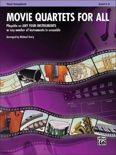 Cover: 9780739063309 | Movie Quartets for All, Tenor Saxophone, Level 1-4 | Taschenbuch