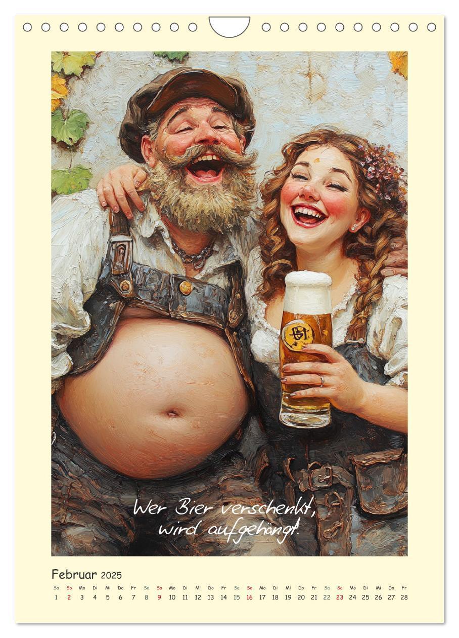 Bild: 9783457189801 | Bier, Bäuche, Sprüche. Spaß mit Hopfen und Malz (Wandkalender 2025...