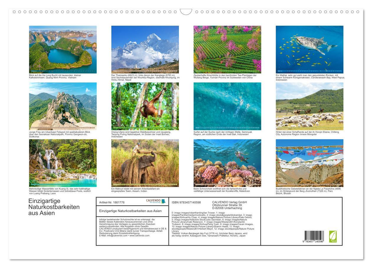 Bild: 9783457140598 | Einzigartige Naturkostbarkeiten aus Asien (Wandkalender 2025 DIN A2...