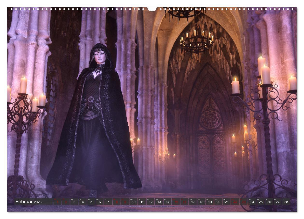 Bild: 9783435072248 | Gothic Sehnsucht (Wandkalender 2025 DIN A2 quer), CALVENDO...