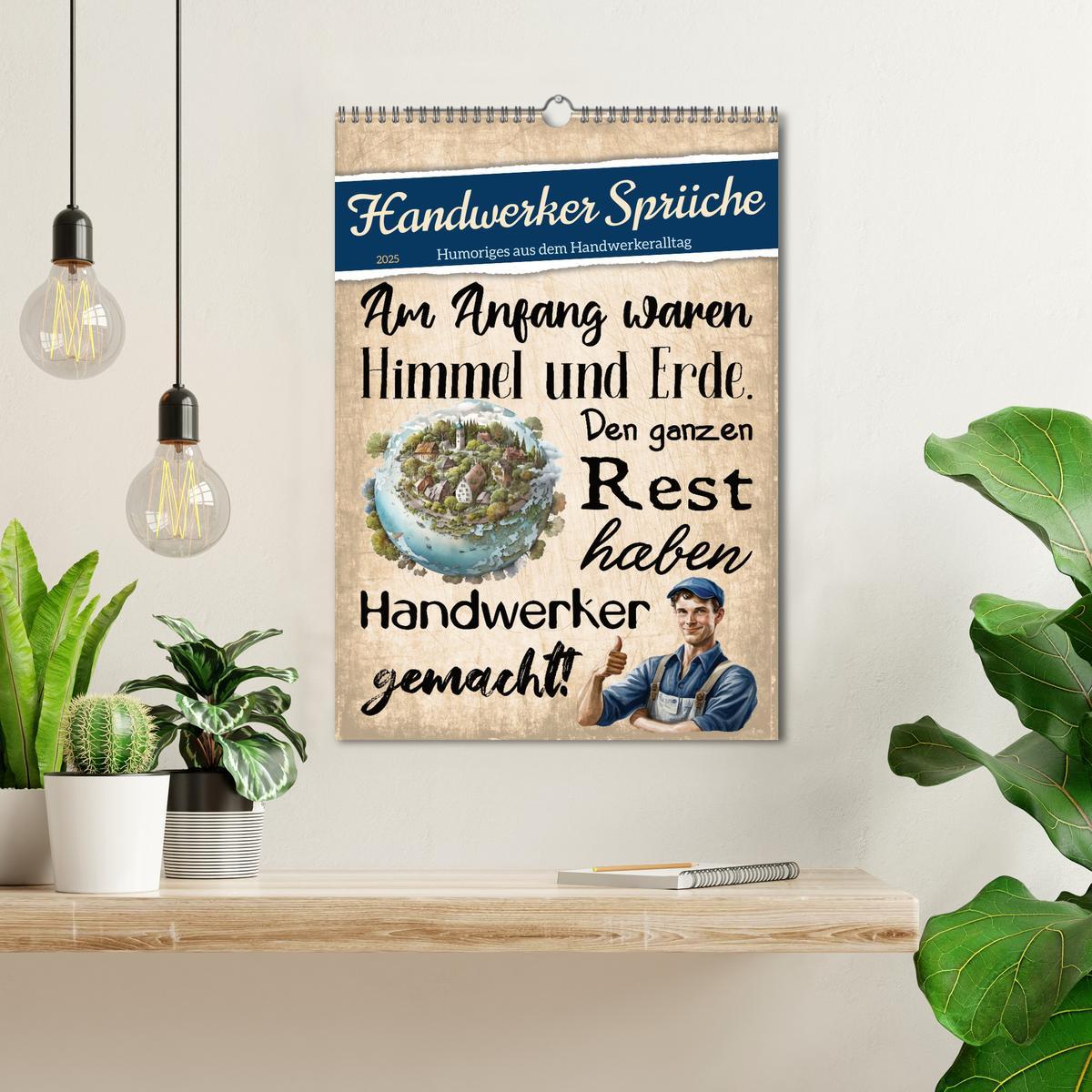 Bild: 9783435872213 | Handwerker Sprüche (Wandkalender 2025 DIN A3 hoch), CALVENDO...