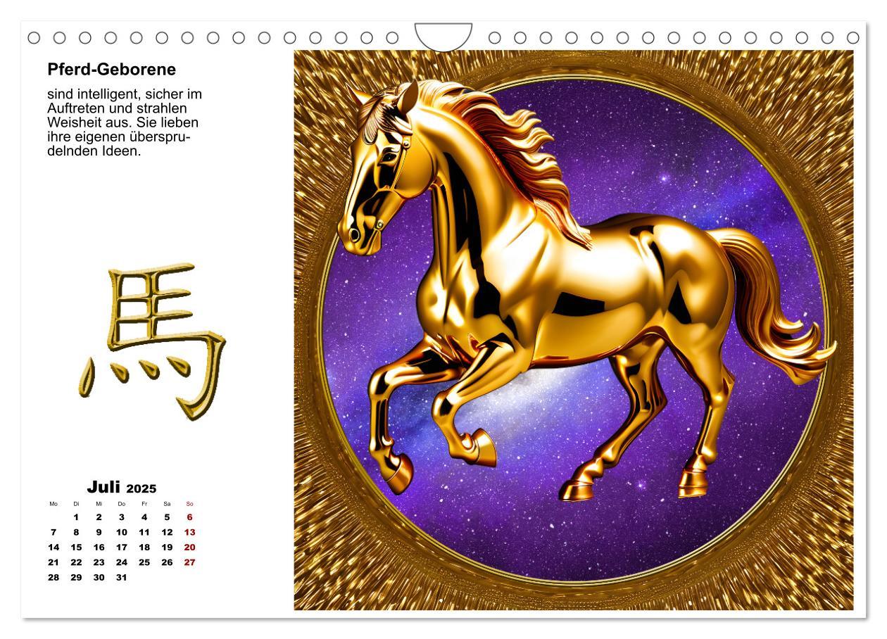 Bild: 9783457225141 | Chinesische Sternzeichen (Wandkalender 2025 DIN A4 quer), CALVENDO...