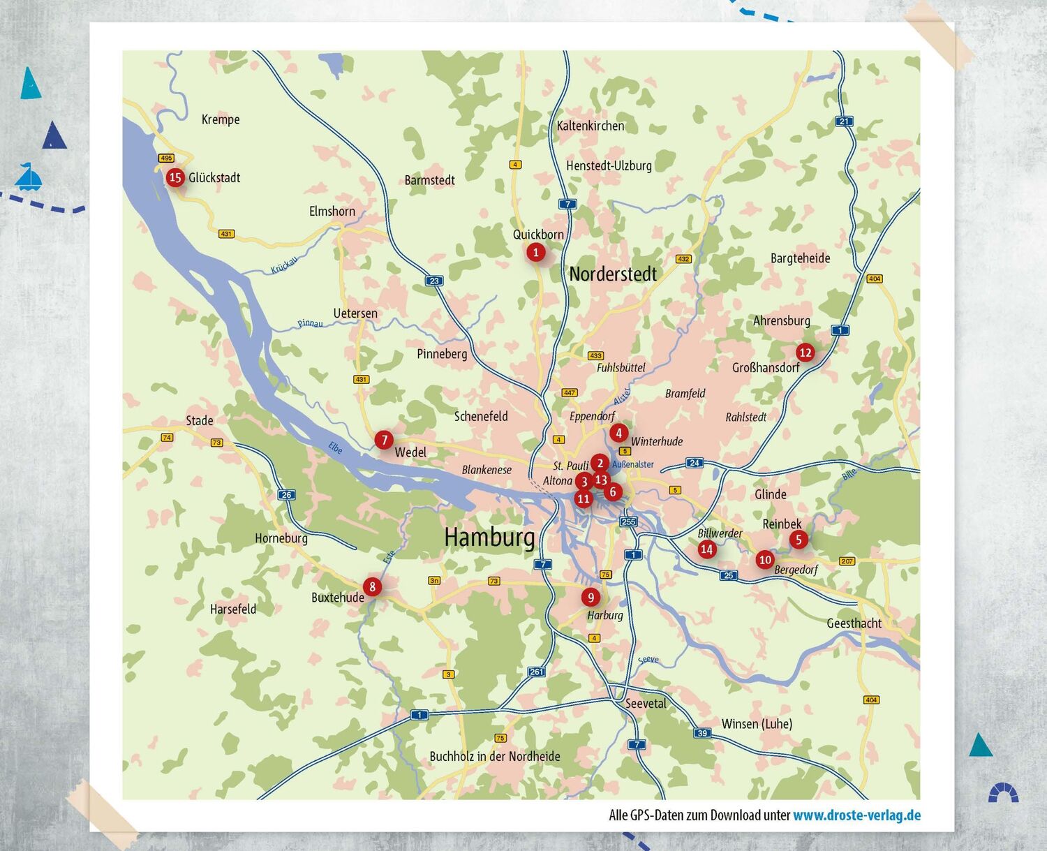 Bild: 9783770023233 | In und um Hamburg. Radeln für die Seele | Wohlfühltouren | Nohrden