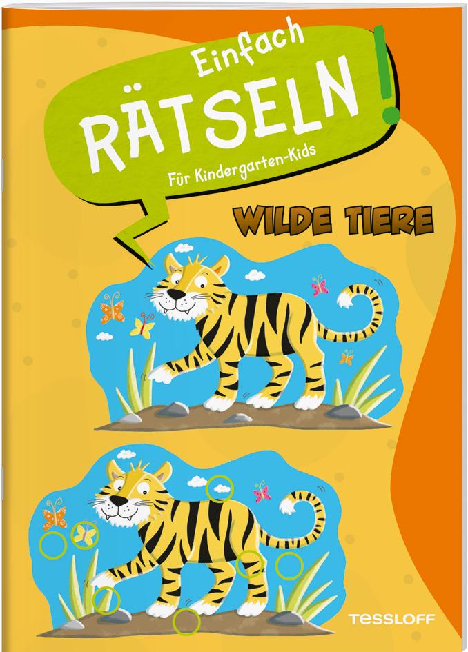 Cover: 9783788646899 | Einfach rätseln! Für Kindergarten-Kids. Wilde Tiere | Ilka Röhling