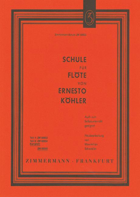 Cover: 9790010800554 | Schule Fur Flote ( Complete ) | Teil 1 und 2. Flöte. | Schulen