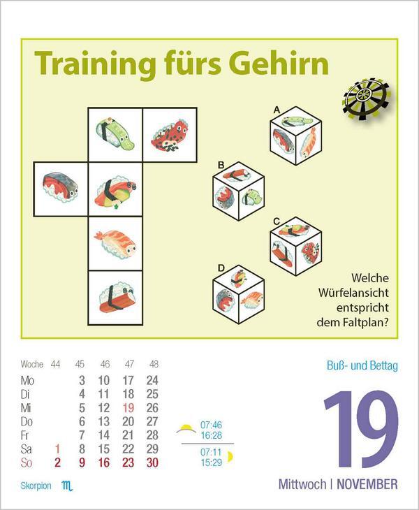 Bild: 9783731877387 | Gehirnjogging 2025 | Verlag Korsch | Kalender | 328 S. | Deutsch