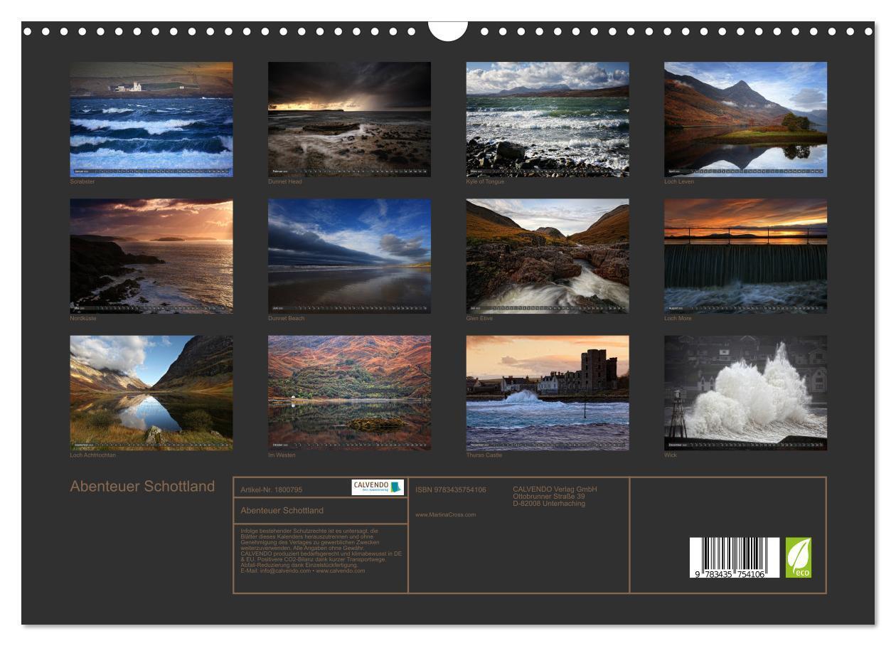 Bild: 9783435754106 | Abenteuer Schottland (Wandkalender 2025 DIN A3 quer), CALVENDO...